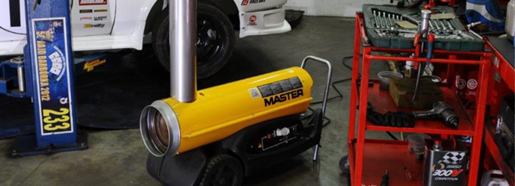 Generatore Master Diesel Indiretto utilizzato per riscaldare un'officina
